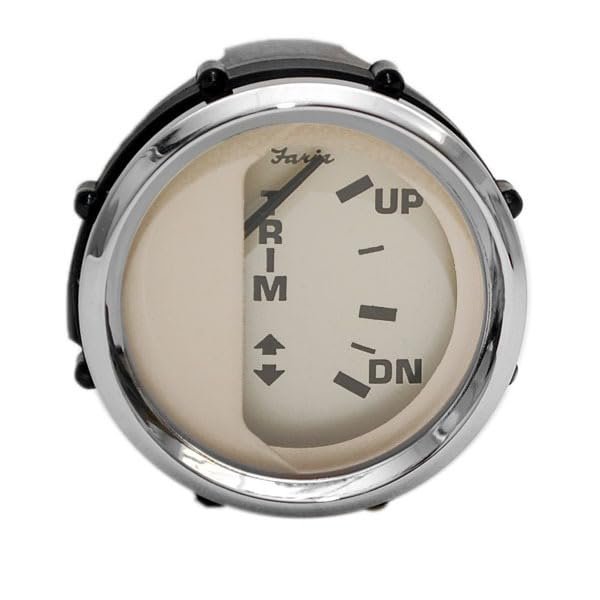 Faria Boat Trim Gauge GP9230A | Euro Beige Mercury 2 Inch