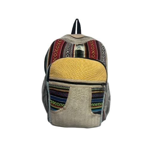 Himalayan Hemp Backpack, Multicolor, Largr
