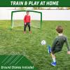 GoSports Team Tone 6 ft x 4 ft Portable Soccer Goal for Kids - Pop Up Net for Backyard - Dark Green view 2