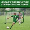 GoSports Team Tone 6 ft x 4 ft Portable Soccer Goal for Kids - Pop Up Net for Backyard - Dark Green view 3