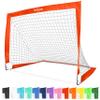 GoSports Team Tone 4 ft x 3 ft Portable Soccer Goal for Kids - Pop Up Net for Backyard - Red view 1