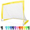 GoSports Team Tone 4 ft x 3 ft Portable Soccer Goal for Kids - Pop Up Net for Backyard - Yellow view 1