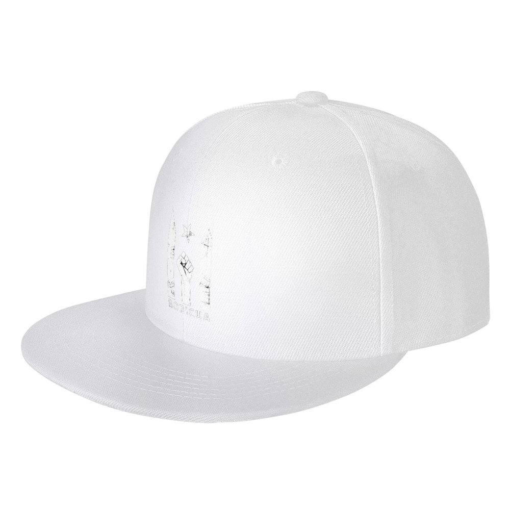 ADTEMP Puerto Rico Resiste Boricua Unisex Baseball Cap Outdoor Travel Sun Protection Cap Casual Cap Flat Cap White