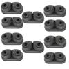 Blue Shark: Nylon Sailing Cam Cleat 130 for Line Sizes 1/8 in to 3/8 in (3-10mm) | 200 lb Safe Working Load 500 lb Breaking Load | Premium Quality (10-Pack) view 1