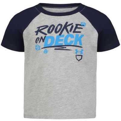 Under Armour Boys' Short Sleeve Sports Graphic T-Shirt, Lightweight & Breathable, Relaxed Fit, Mod Gray Rookie, 5