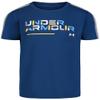 Under Armour Boys' Short Sleeve Wordmark Graphic T-Shirt, Lightweight & Breathable, Relaxed Fit, Blue Retro, 4 view 1