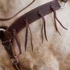 Cowboy Tack 2 Inch Chocolate Harness Leather Breast Collar with Latigo Strings view 4