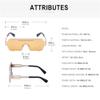 HPIRME Glasses Punk Style Sunglasses Women Summer Eyewear Sunglasses Men Women Goggles,C9,one size view 2