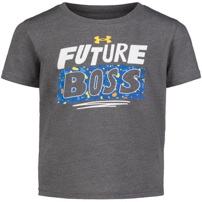 Under Armour Boys' Short Sleeve Core Graphic T-Shirt, Lightweight & Breathable, Relaxed Fit, Castlerock Future, 2T