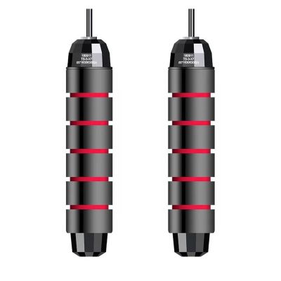 NATTCO Fitness Jump Ropes Rapid Speed Jumping Rope Cable with Ball Bearings Steel Skipping Rope Gym Fitness Home Exercise Slim Body Adjustable (Color : Red, Size : 1)