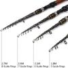 Fishing Rod Casting Rod Travel Bait Trout Telescopic Fishing Rod Bait Heavy Carp Wooden Handle Rod Telescopic Fishing Rod (Color : 2.7 m) view 3