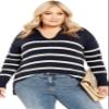 Avenue Women's Plus Size Mara Sweater, 14-16 Navy view 1