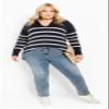 Avenue Women's Plus Size Mara Sweater, 14-16 Navy view 2