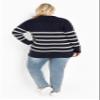 Avenue Women's Plus Size Mara Sweater, 14-16 Navy view 4