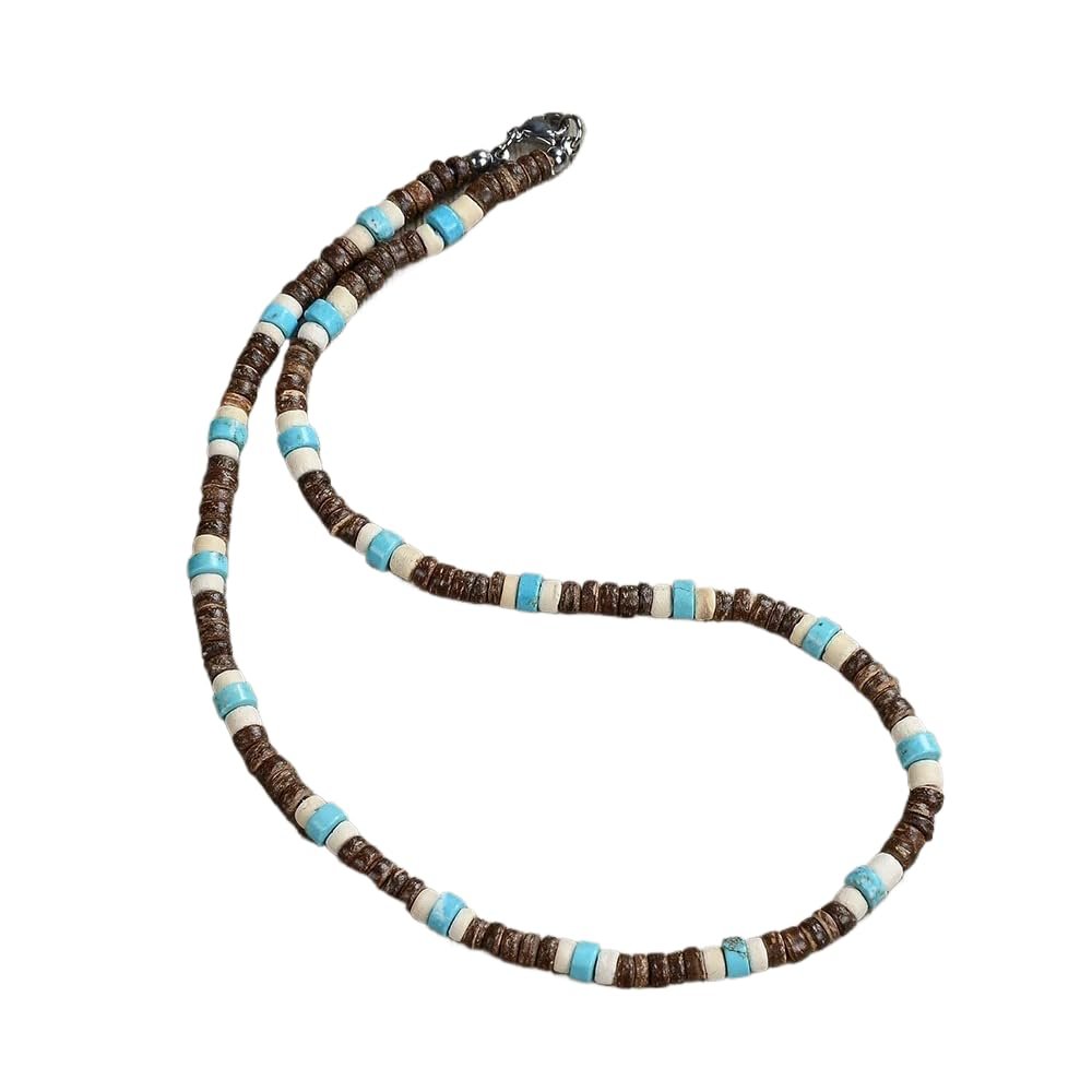 925 Sterling Silver Puka Shell Necklace for Men and Women Pookah Shells Necklace Choker Necklace - Surfer Necklace Hawaiian Beach Necklace Charm Seashell Jewelry Gifts for Mens