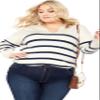 Avenue Women's Plus Size Mara Sweater, 18-20 Ivory view 1