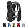 UTOBEST Running Vest, 5L Hydration Vest Lightweight, Breathable and Sweatproof Running Backpack, Adjustable for Trail Marathon Race Jogging Cycling Black (Vest Only) view 1