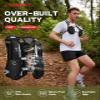 UTOBEST Running Vest, 5L Hydration Vest Lightweight, Breathable and Sweatproof Running Backpack, Adjustable for Trail Marathon Race Jogging Cycling Black (Vest Only) view 3