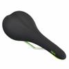 Fabric Scoop Elite Shallow Cro-Mo Rails Road MTB Saddle, Black and Green, VL1791 view 2