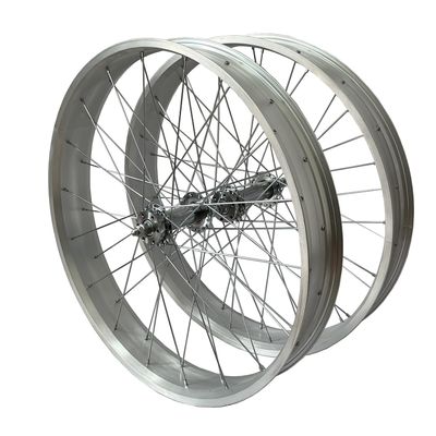 26" x 4 Fat Tire Bike Rim/Bicycle Wheel Set Heavy Duty 12 Gauge Spokes Wheel/Single and Rotary Flywheel 7/8/9s Bicycle Rim Beach Cruiser Bike (Disc Brake)