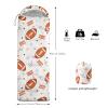 Smell Sunshine Kids Sleeping Bag for Boys Girls,Rugby Print-Lightweight Warm Portable Outdoor Indoor-Waterproof Cold Weather Resistant Sleeping Bag for Camping Hiking(Rugby02) view 3