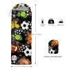 Smell Sunshine Kids Sleeping Bag for Boys Girls,Rugby Basketball Print-Lightweight Warm Portable Outdoor Indoor-Waterproof Cold Weather Resistant Sleeping Bag for Camping Hiking(Tennis) view 3