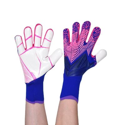 Spider-Man Soccer Goalkeeper Gloves Goalie Training Gloves Strong Grip Anti-Slip and Breathable for Adults and Children (Purple,8)