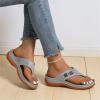 Dressy Orthopedic Sandals For Women With Rhinestones Womens Orthotic Flips Flops Sandals Arch Support for Flat feet Orthopedic Slides Plantar Fasciitis Comfortable Walking Beach Shoes view 3