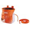 SAKAPOCHE Ergonomic Chalk Bag with Pocket and Belt, Orange/White view 1