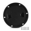Xztrdi Boat-Ready Black Round Non-Slip Inspection Hatches - Sizes 8" with Detachable Cover - ABS Plastic Screw Out Access Hatch Cover for Kayak, Yacht, Marine Accessories view 1