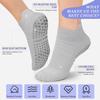 yeuG Non Slip Pilates Socks with Grips for Women, Grip Socks for Yoga Ballet Barefoot Workout Anti Skid Athletic Socks view 3