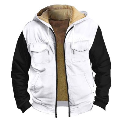 Generic Winter Long Sleeve Shirts for Men Fleece Flannel Shirt for Men Gift for 15 Year Old Boy Young Mens Winter Coats Pullover Sweater Men Men's Henley Shirts4-White,Small