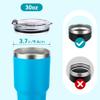 Soledea 30oz Replacement Lids for Yeti Tumblers, 2 Pack Spill Proof Lids Compatible with YETI 30oz Tumbler, DS, BJPKPK, WETOWETO, ALBOR, Toopify, MEZMUT view 3