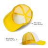 Ankmogela 10 Pack of Blank Trucker Hat Bulk Mesh Cap Men and Women Baseball Cap DIY Graffiti Hot Stamping Duck Tongue Cap Yellow view 4