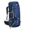 Bseash 60L Waterproof Hiking Camping Backpack with Rain Cover, Lightweight Outdoor Sport Travel Daypack for Climbing Touring (Blue) view 1