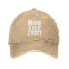 Abort The Court Unisex Adjustable Cowboy Hat Outdoor Travel Casual Hat Sandwich Hat Natural view 2