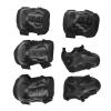 Gavigain 6Pcs Knee Pads for Kids Knee Elbow Pads, Youth Protective Pads Adjustable Roller Skating Protective Gear Knee Elbow Palm Guards for Roller Skating Bike Cycling Skateboard (Black) view 1