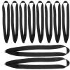 BESPORTBLE Award Ribbons 10pcs Medal Ribbons Award Neck Ribbons Medal Lanyards with with Snap Clips Award Participation Ribbons for Competitions Sports Meeting Party Awards Black view 1