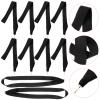 BESPORTBLE Award Ribbons 10pcs Medal Ribbons Award Neck Ribbons Medal Lanyards with with Snap Clips Award Participation Ribbons for Competitions Sports Meeting Party Awards Black view 2