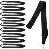 BESPORTBLE Award Ribbons 10pcs Medal Ribbons Award Neck Ribbons Medal Lanyards with with Snap Clips Award Participation Ribbons for Competitions Sports Meeting Party Awards Black view 4