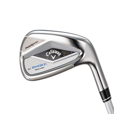 Callaway Right Single Item Iron PARADYM Ai SMOKE MAX FAST IRONS (I#6 26 ELDIO 40 for Callaway L 36.625"" C0 Medium Tone Carbon) Women's, Silver