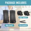 2-Pack Cruiser Bike Tires Set: Hycline 24x2.125 inch Folding Replacement Puncture-Resistant Bicycle Tires and Pair 24-inch Inner Tubes with Tire Levers for Beach or Urban City Commuter Bike-Black view 2