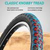 2-Pack Cruiser Bike Tires Set: Hycline 24x2.125 inch Folding Replacement Puncture-Resistant Bicycle Tires and Pair 24-inch Inner Tubes with Tire Levers for Beach or Urban City Commuter Bike-Black view 4