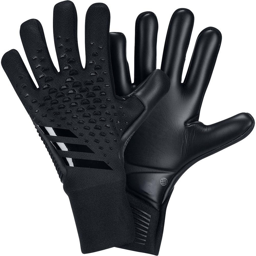 PLBSE Soccer Goalkeeper Gloves Goalie Training Gloves Strong Grip Anti-Slip and Breathable for Adults and Children (Black,7)