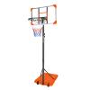 AOKUNG Teenagers Youth Height Adjustable 5.6 to 7ft Basketball Hoop 28 Inch Backboard Portable Basketball Goal System with Stable Orange Base and Wheels, use for Indoor Outdoor view 1