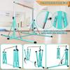 FC FUNCHEER Gymnastics Bar for Kids Ages 3-15, 35" to 60" Adjustable Height, 4FT Wide Base - Professional Kip Bar with 360 Stability & Fiberglass Crossbar, Easy Fold&Solid Design for Home Training view 3
