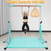 FC FUNCHEER Gymnastics Bar for Kids Ages 3-15, 35" to 60" Adjustable Height, 4FT Wide Base - Professional Kip Bar with 360 Stability & Fiberglass Crossbar, Easy Fold&Solid Design for Home Training view 4