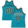 Custom Basketball Jersey for Men Women Kids, Personalized Stitched Printed Team Name Number Logo, Teal Olive White Sports Shirt view 1