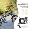 YouTeMei Child Bike Seat, Front Mount Bike Seat for Mountain Bike, Kid Bike Carrier with Handrail Seat Belt and Pedal,PVC Soft Seat view 2