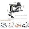 YouTeMei Child Bike Seat, Front Mount Bike Seat for Mountain Bike, Kid Bike Carrier with Handrail Seat Belt and Pedal,PVC Soft Seat view 3